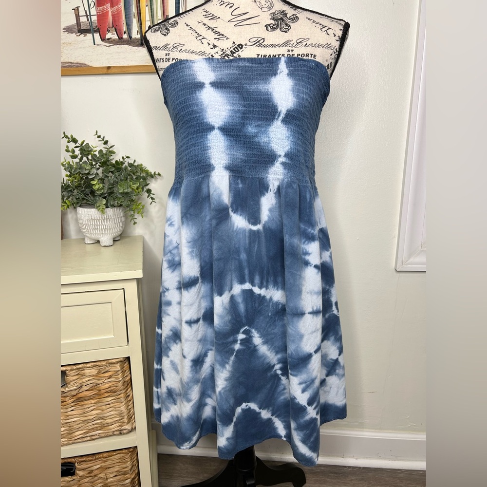 Riviera Sun Strapless Smocked Summer Dress
